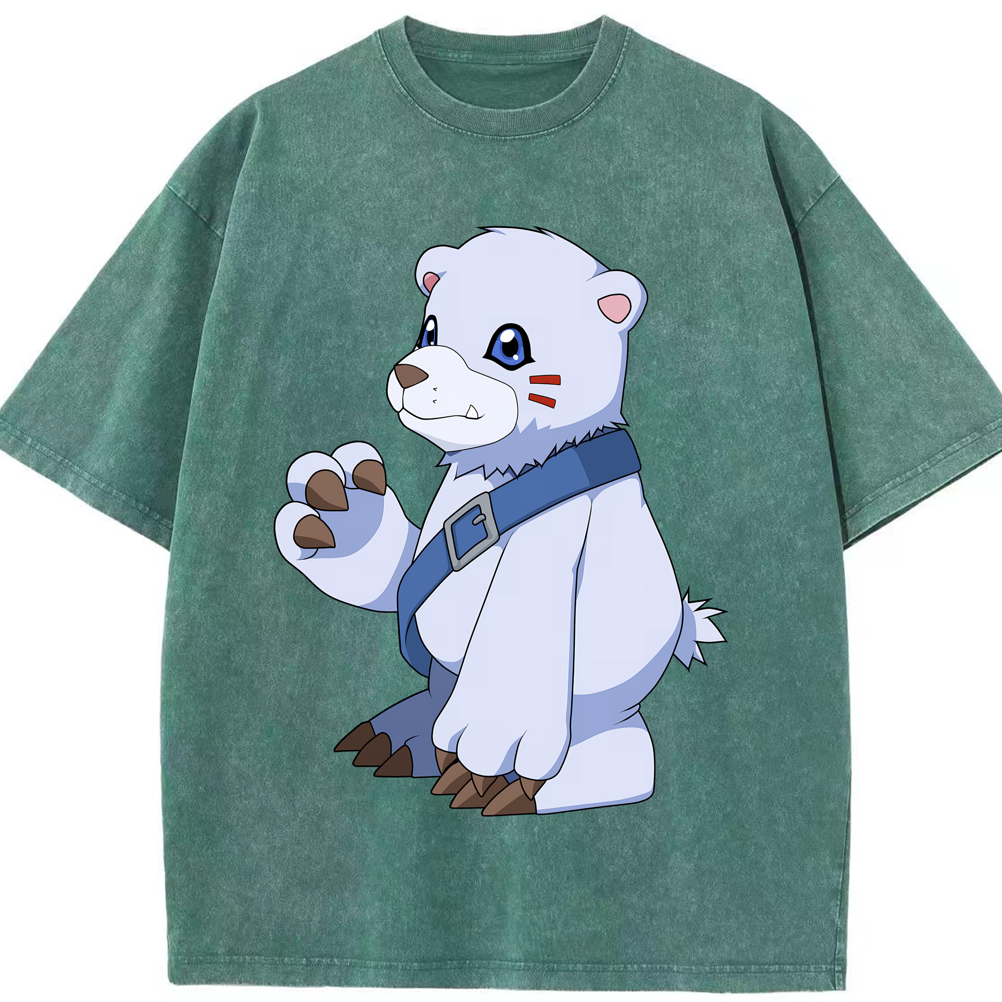 （画像用） Digimon デジタルモンスター/デジモン 綿100% ヴィンテージ風 半袖Tシャツ（フロントプリント）